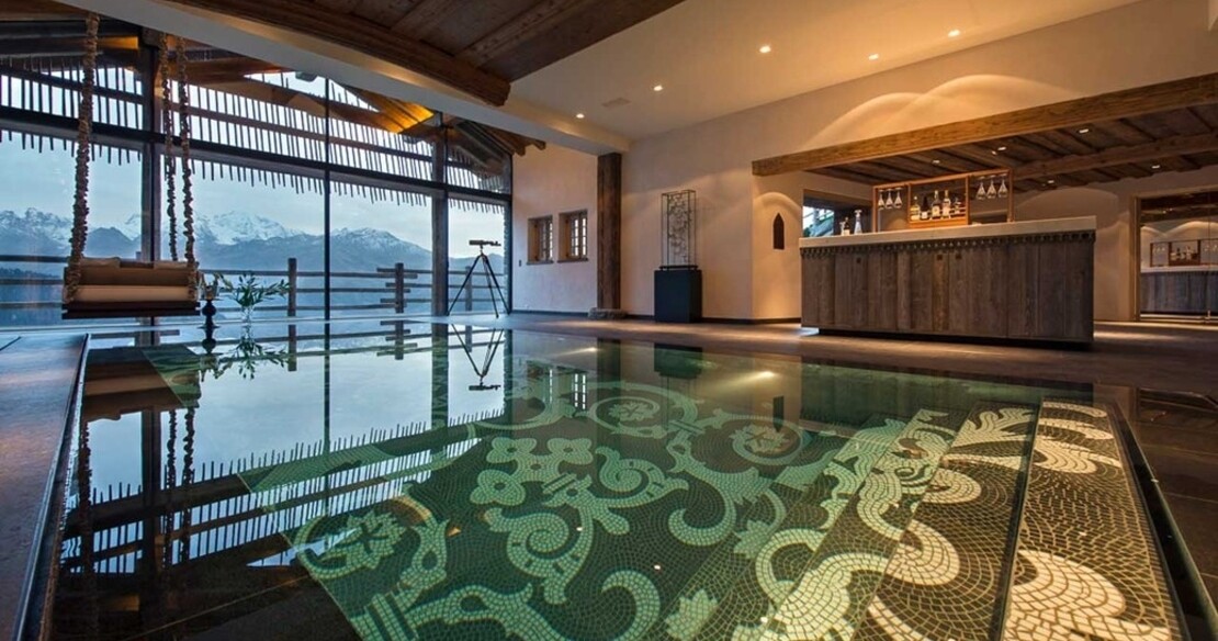 Luxury ski chalets with hot tub - check out this whopper