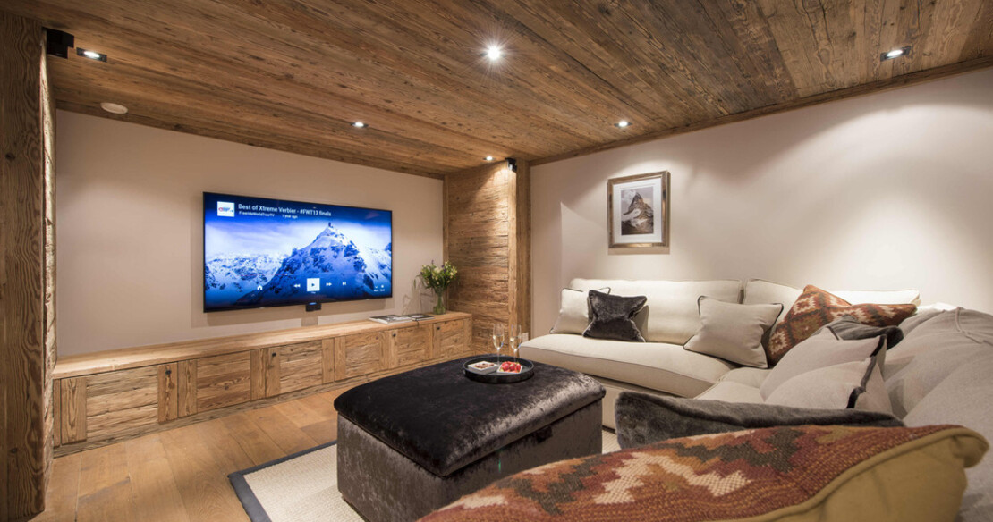 The Alpine Estate Verbier - Chalet Sirocco TV room
