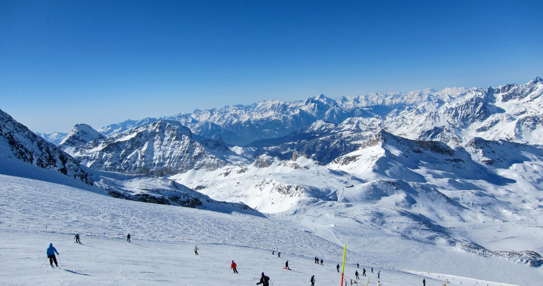 Cervinia ski resort Italy