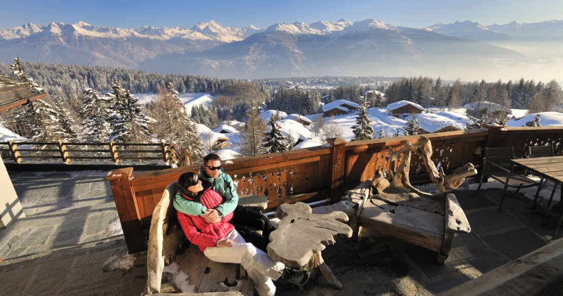 Luxury chalets and hotels in Crans Montana resort, Switzerland