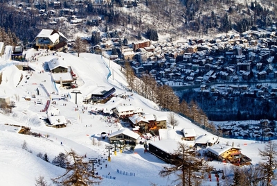Luxury ski resort Courmayeur Italy