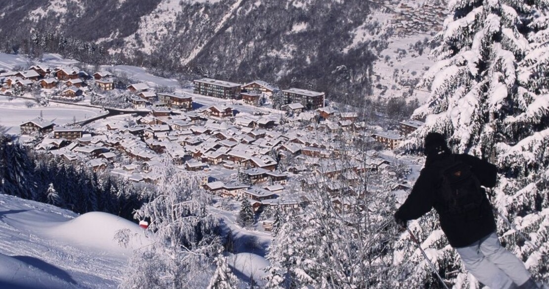 Luxury ski resort Courchevel France