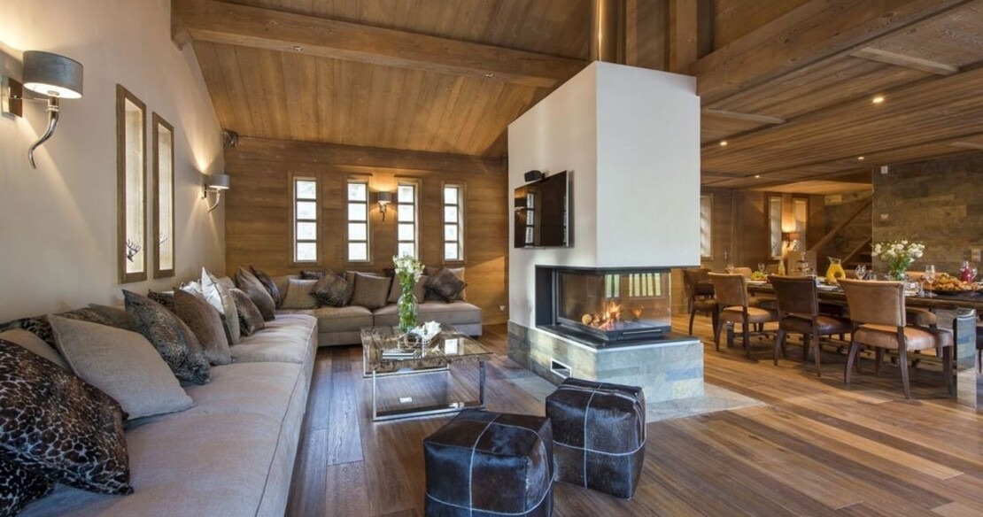 Luxury chalets in Tignes - Chalet Ambre sitting room