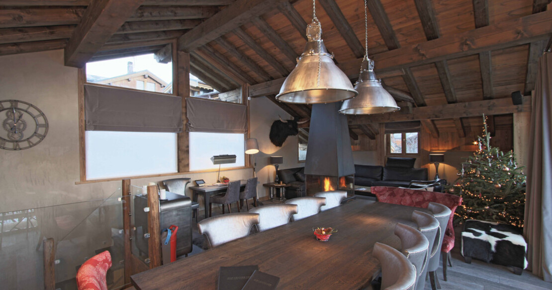 Chalet Dulcis Casu Courchevel Le Praz - dining area