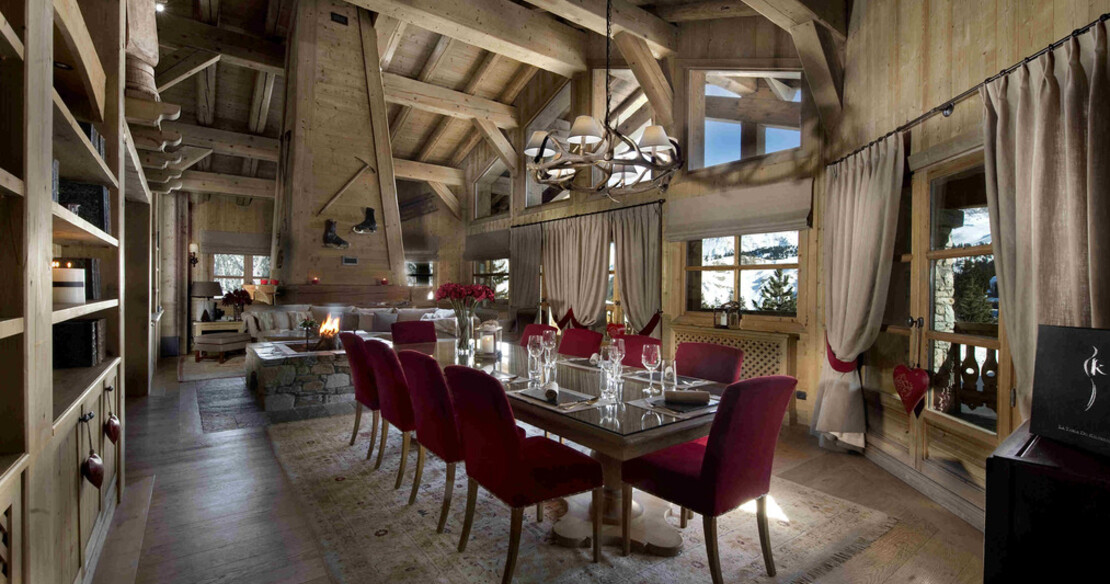 Chalet Sorbier Courchevel 1850 - dining table