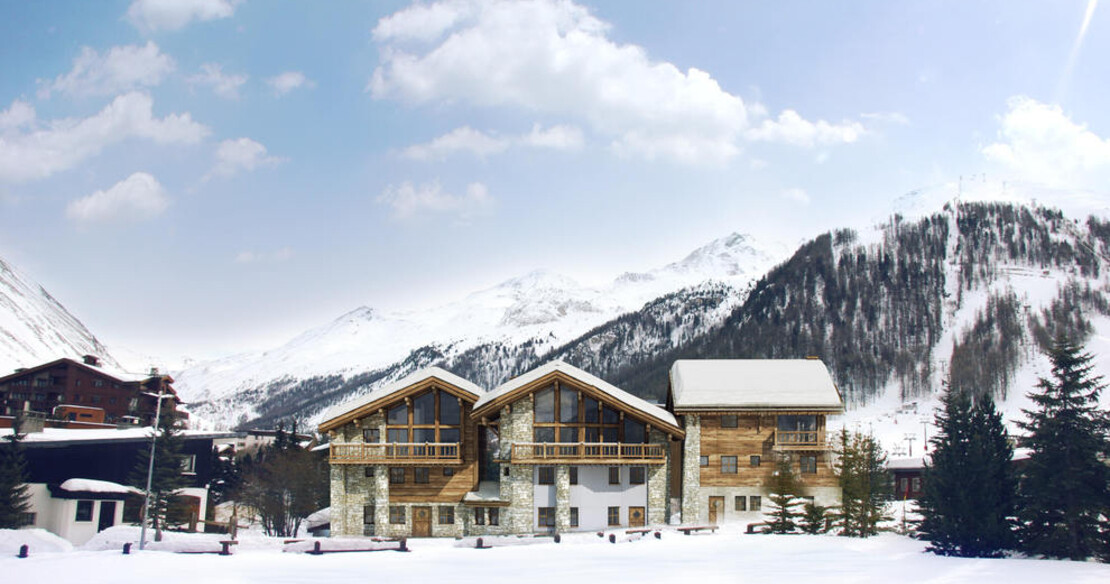Chalet Face Val d'Isere - exterior of the chalet