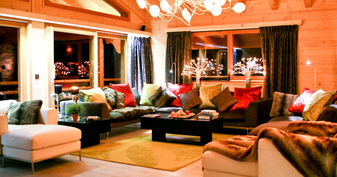 Chalet Auriane Tzoumaz - main living room