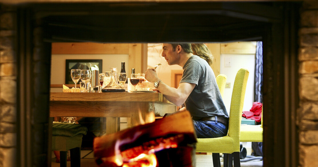 Chalet Auriane Tzoumaz - fireplace