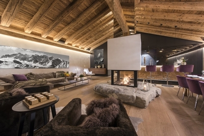 Chalet Elbrus Zermatt - sitting room