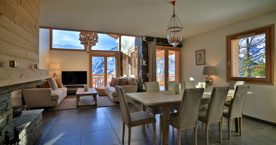 Chalet Aphylla St Martin de Belleville - dining