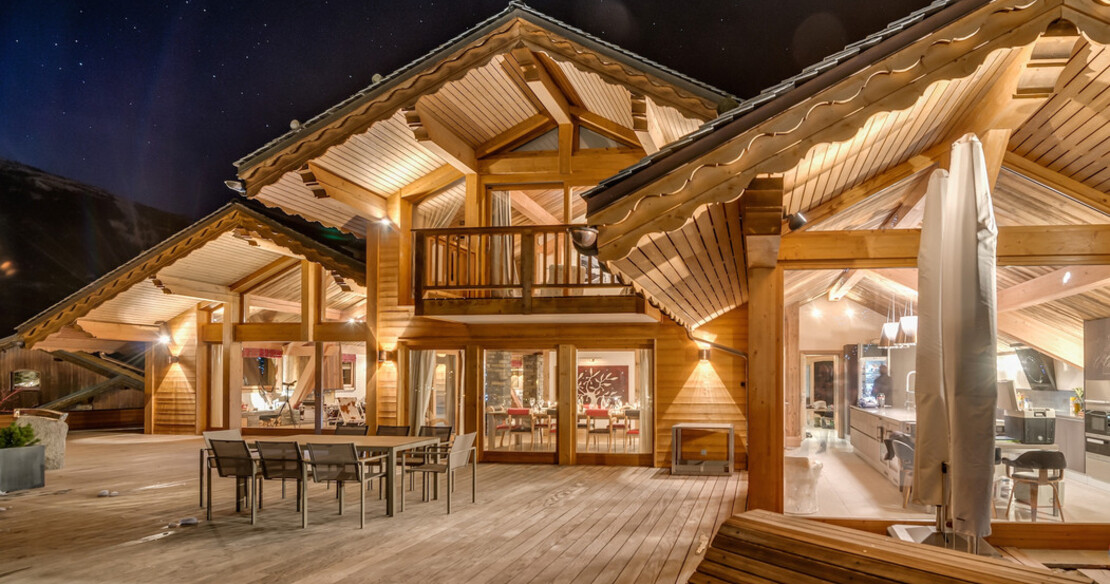 Chalet Mont Tremblant Meribel - terrace