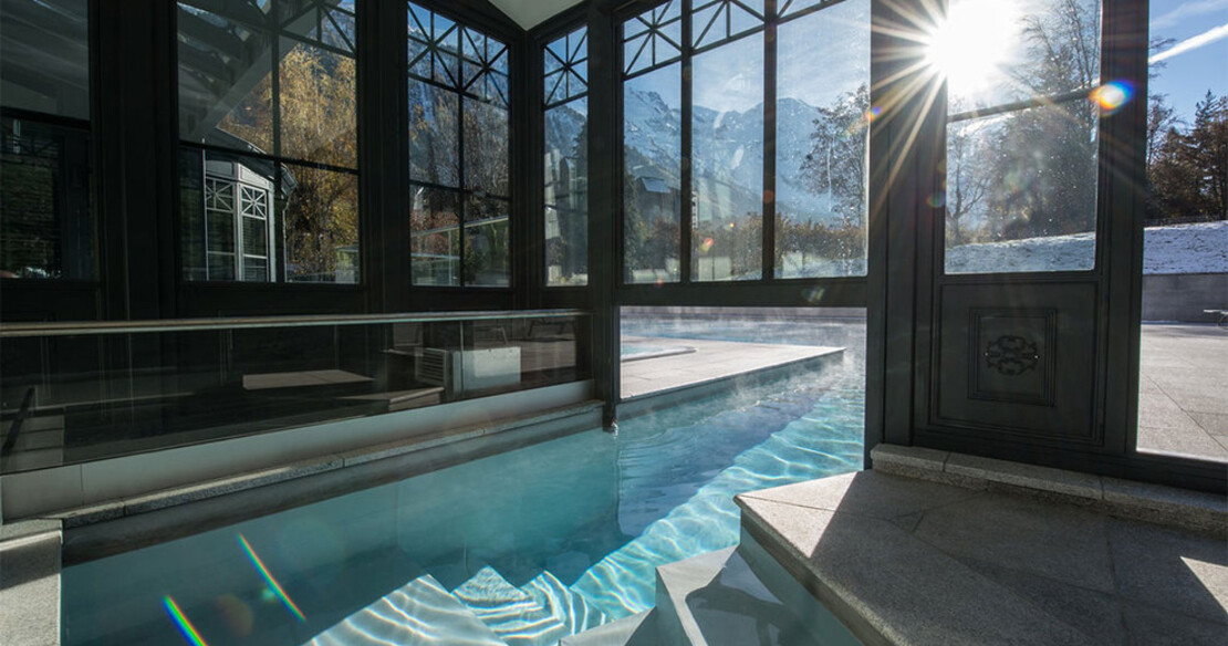 Hotel Mont Blanc, Chamonix, swimming pool
