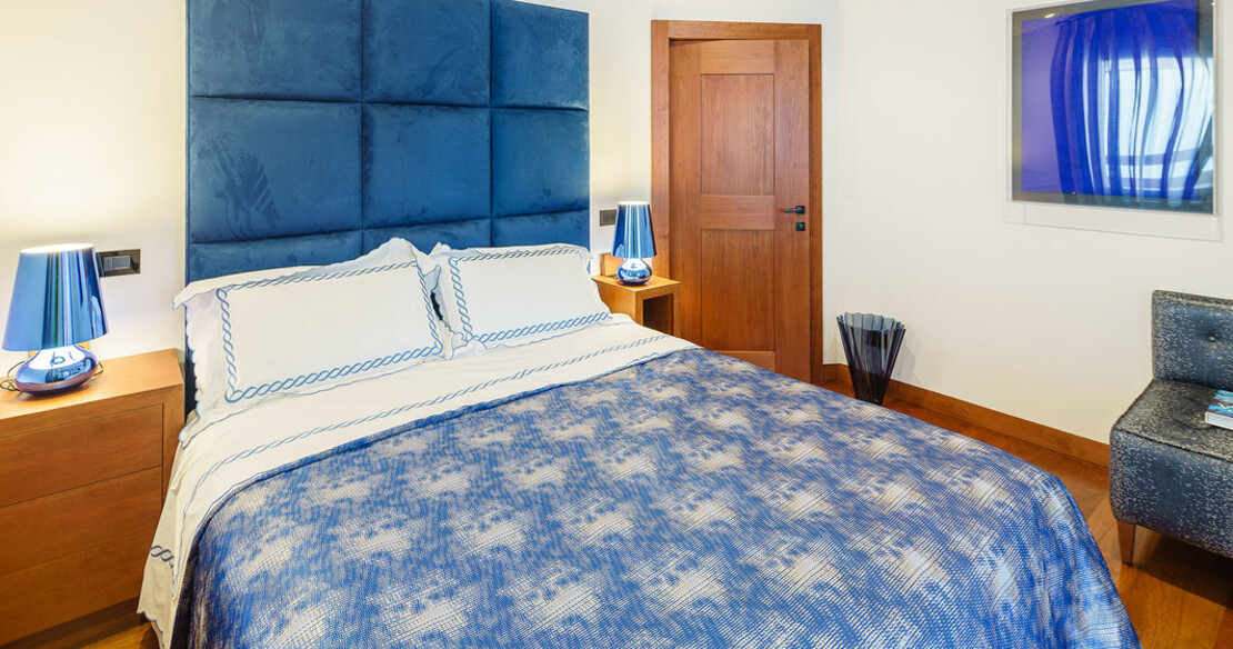 Chalet Dolce Vita in Cortina - blue bedroom