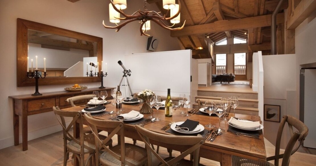 Chalet Pierremont Courchevel Le Praz - dining