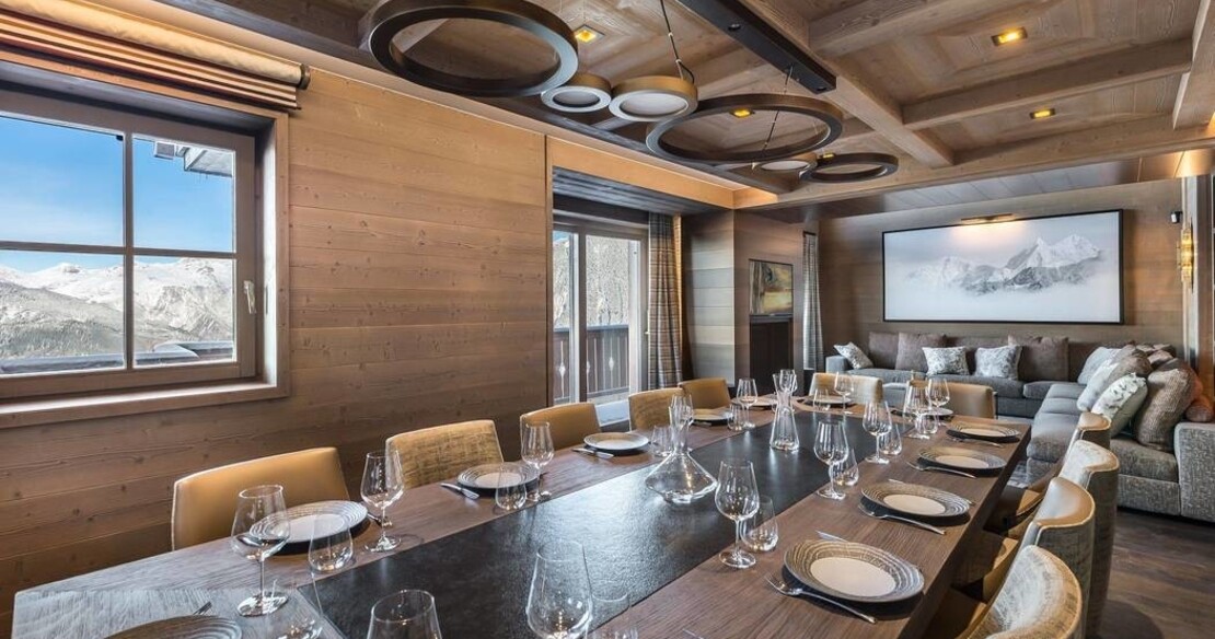 Chalet Elixir Courchevel dining