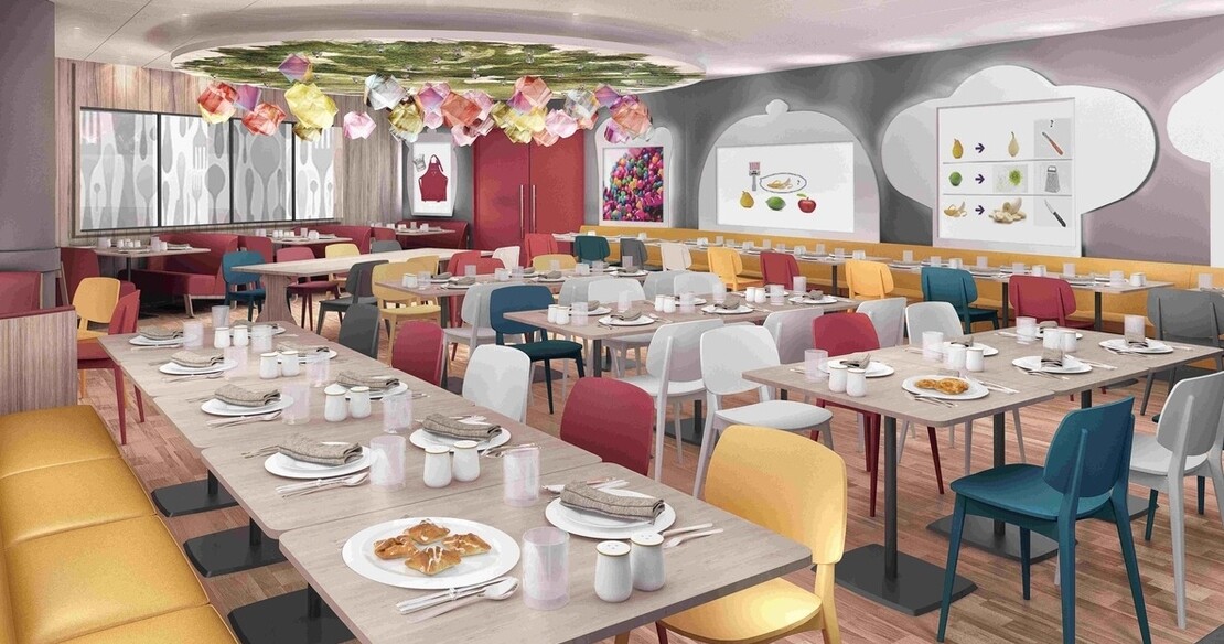Dining room at the Club Med Panorama
