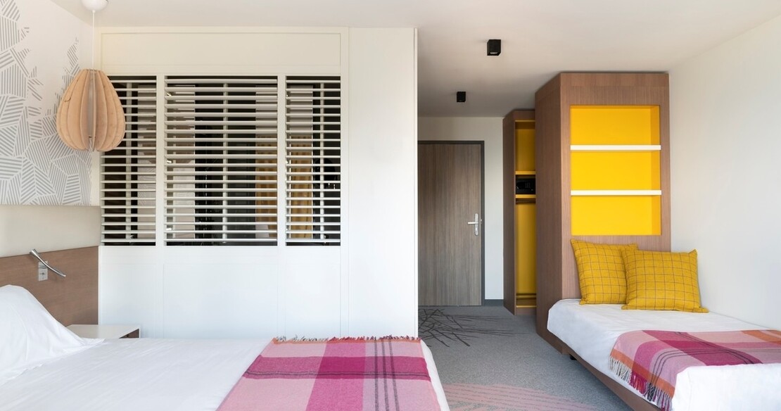 Bedroom with extra bed