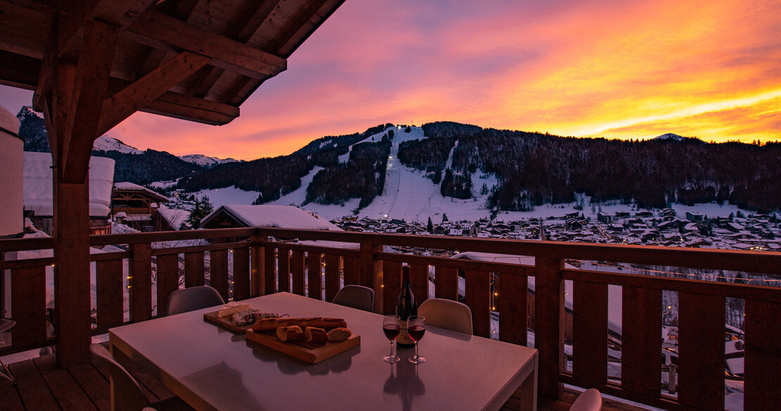 Chalet la Source - view at dusk