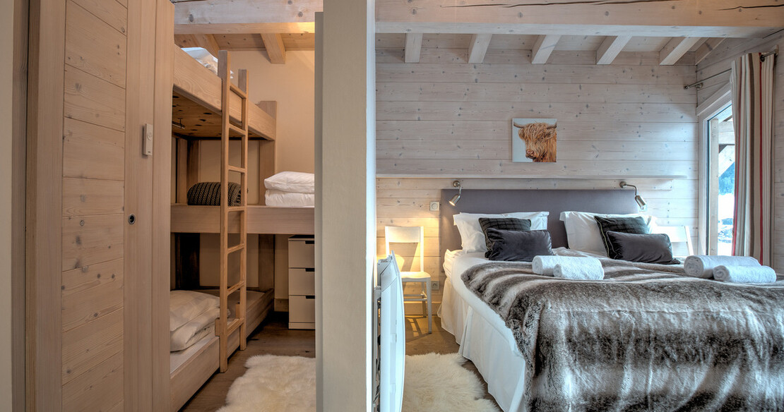 Chalet la Source - family bedroom