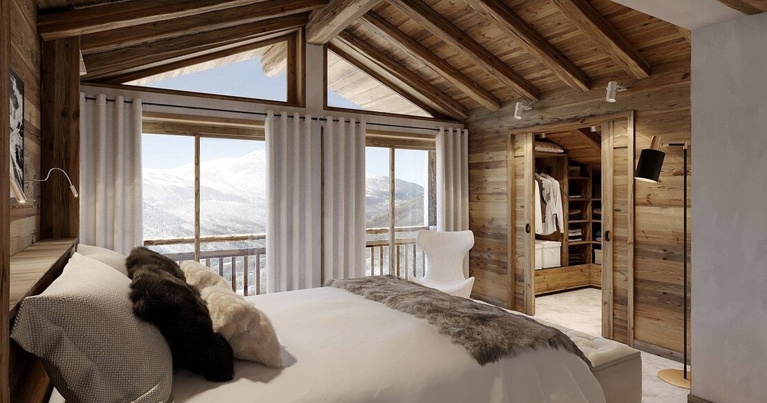 Chalet Pure White Crystal - double bedroom