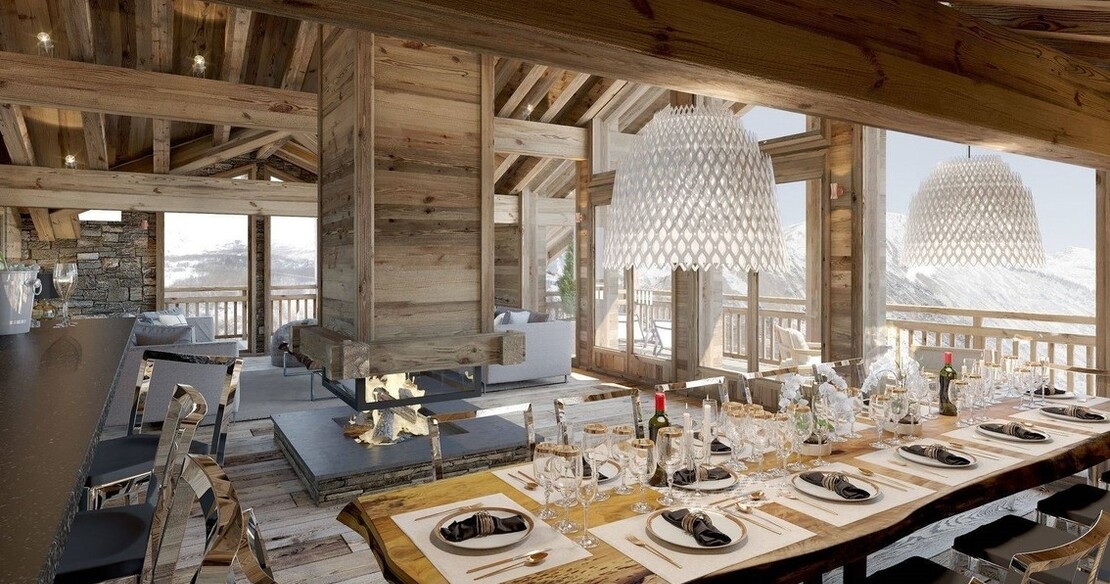 Chalet Pure White Crystal - dining