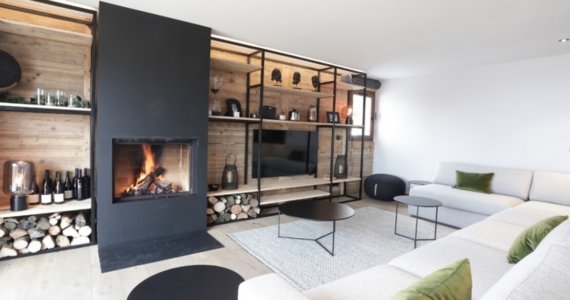 Chalet Lucaval Val d'Isere - fireplace